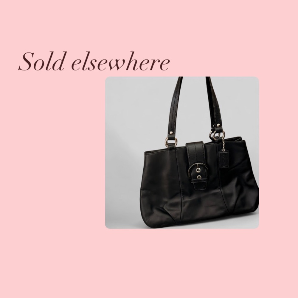 SOLD Coach Soho East West Tote Black